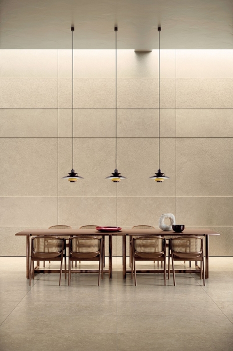 Керамогранит Kerlite Pura Ivory Chiseled Safetouch 120x278