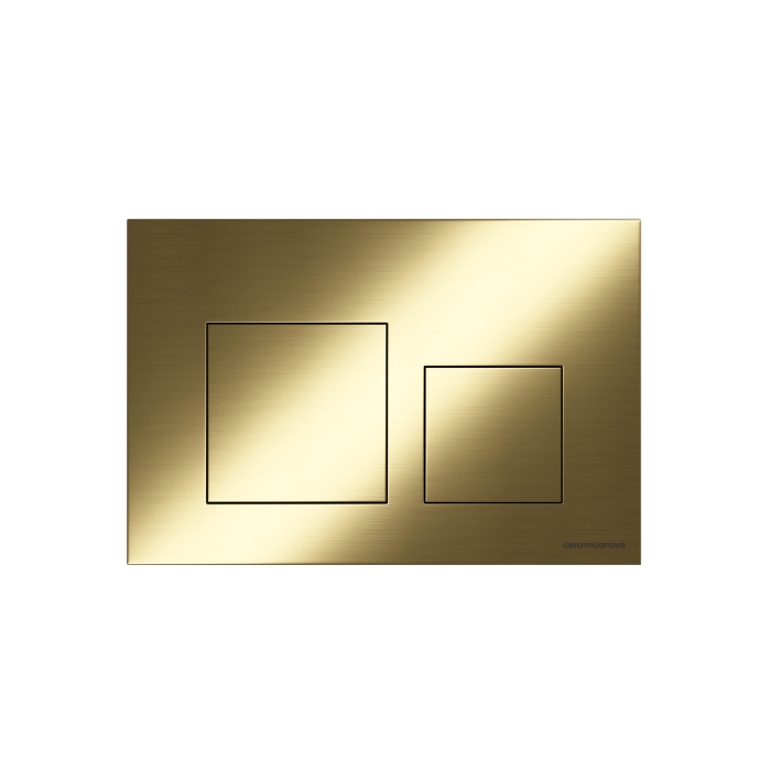 Кнопка смыва CN12-002BG Ceramica Nova Balance Square, Золото Матовый