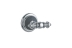 Крючок двойной 10186 Boheme Vogue Chrome, Хром