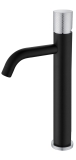 Смеситель для раковины высокий 122-BCR.2 Boheme Stick Black/Chrome, Хром/Черный, С РУЧКОЙ TOUCH
