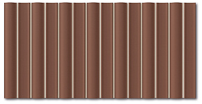Настенная плитка WOW Faces Bars Henna 12,5x25