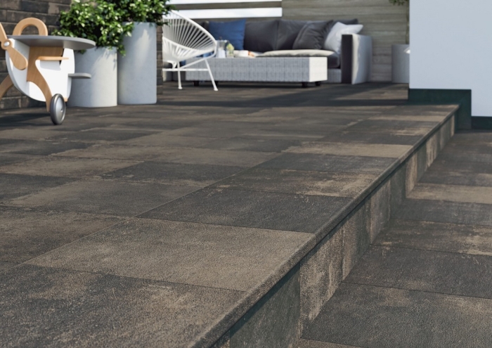 Ступень угловая с капиносом Paradyz Scandiano Brown Kapinos Stopnica Narozna 33x33