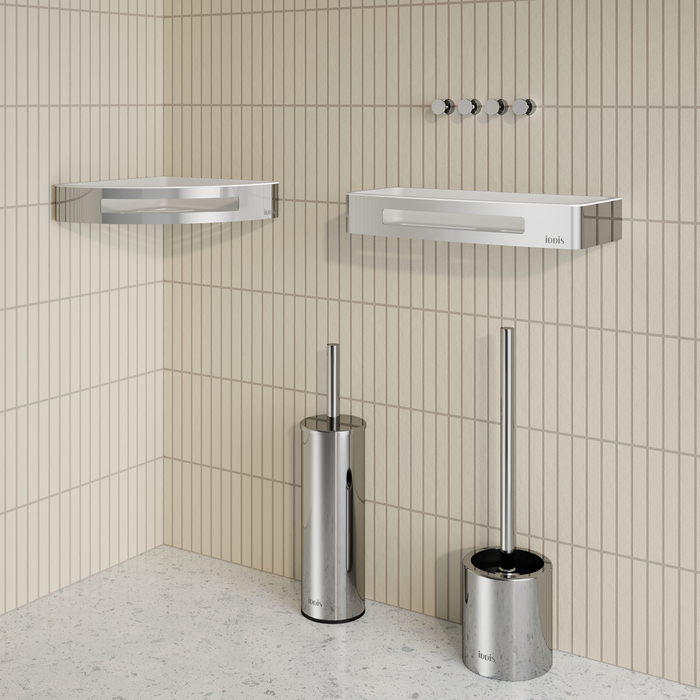 Полка угловая SHE11SPi44 IDDIS Optima Home, Хром