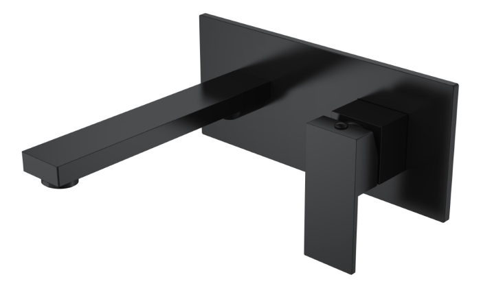 Смеситель для раковины встраиваемый 475-B Boheme Qubic Black, Черный, С ВНУТРЕННЕЙ ЧАСТЬЮ