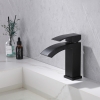 Смеситель для раковины Abber Wasserfall AF8610B, Черный Матовый