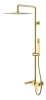 Душевая стойка с изливом 478-MG Boheme Qubic Matt Gold, Золото Матовый, С СМЕСИТЕЛЕМ И РУЧНЫМ ДУШЕМ