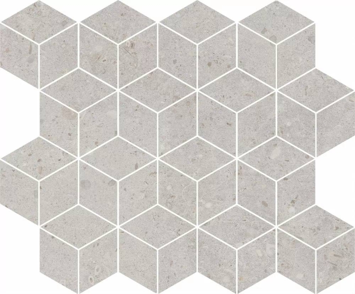 Мозаика Kerama Marazzi T017/14053 Риккарди  мозаичный серый светлый матовый 45x37.5