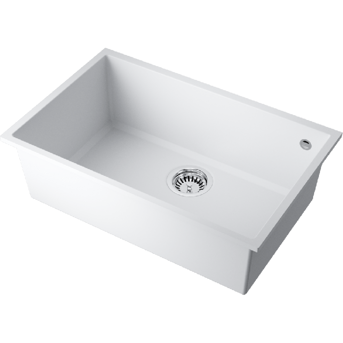 Кухонная мойка из камня Tetogranit 4993975 Omoikiri Tedori 66-U WH, Белый