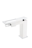 Смеситель для биде 146-WCR Boheme Q White/Chrome, Белый/Хром, БЕЗ ДОННОГО КЛАПАНА