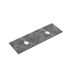 Столешница для тумбы TT140A1X Sancos 140x46, Black Sky, С 2-МЯ ОТВЕРСТИЯМИ ПОД СМЕСИТЕЛЬ