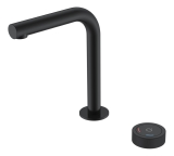 Смеситель для раковины автоматический на 2 отверстия 158-B Boheme Tech Black, Черный, С ВНУТРЕННЕЙ ЧАСТЬЮ
