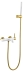 Смеситель для ванны 463-WG Boheme Uno White/Gold, Белый/Золото, С ДЕРЖАТЕЛЕМ И ДУШЕМ