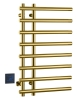 Полотенцесушитель электрический 722-G Boheme Uno Gold 50/80 см, Золото, СКРЫТОЕ ПОДКЛЮЧЕНИЕ